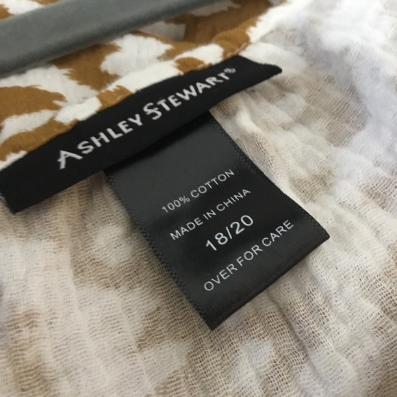 Ashley Stewart Women’s Colorblock Gauze Abstract Print Peasant Blouse Size 18/20 - Picture 8 of 9